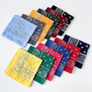 Khăn bandana hiphop turban EXO BTS cotton nam nữ phong cách Hàn Quốc đủ màu đen, đỏ, trắng, xanh, vàng, cam, hồng