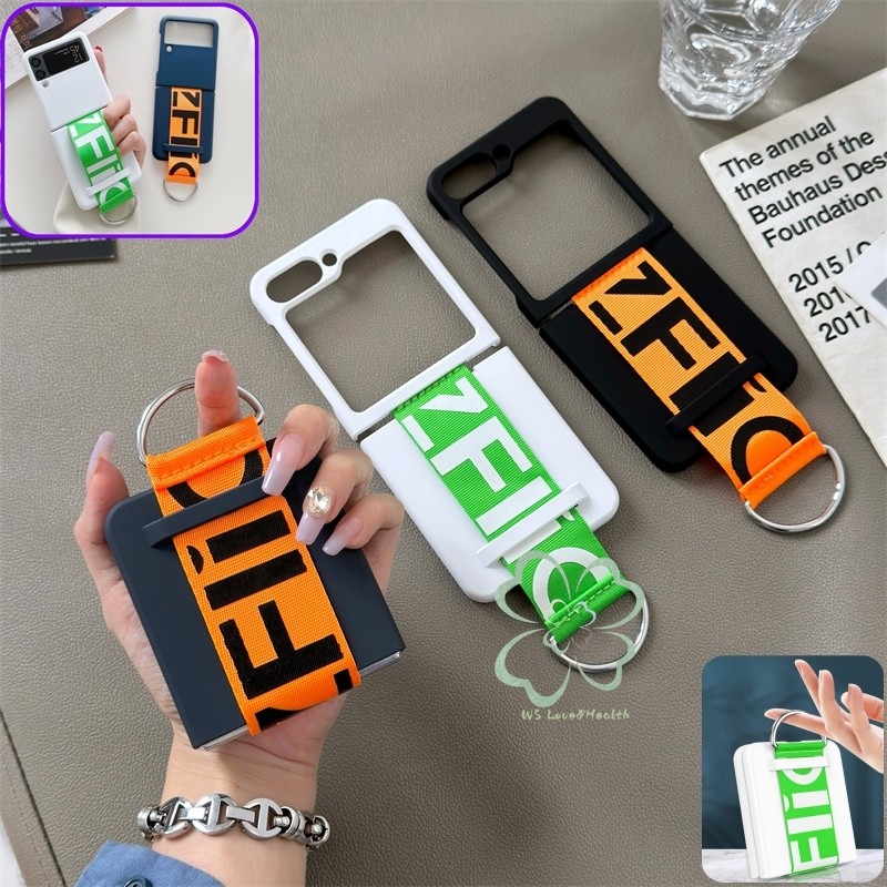 Slim Dây Đeo Tay Vòng Flip Case Samsung Galaxy Z Flip 6 Z Flip 5 Z Flip 4 Z Flip 3 Khóa Kim Loại Vỏ 