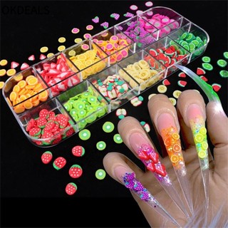 OKDEALS Dán Trang Trí Móng Nghệ Thuật 3D 12 Kiểu Họa Tiết Khác Nhau DIY