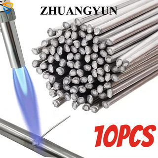 10 Chiếc Nhôm Que Hàn Nhiệt Độ Thấp Nóng Chảy Đa Năng Bạc Thanh Hàn Cored Dây 1.6 / 2 / 2.5 Mm Thanh Hàn Sửa Chữa Lỗ Dụng Cụ Sửa Chữa