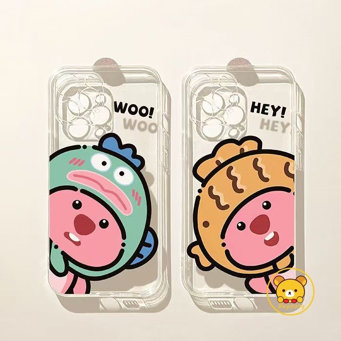 Ốp Điện Thoại Loopy Có Mũ Trùm Đầu Xanh Và Vàng Hoạt Hình Cho Redmi Turbo 3 A3 A2 A1 Plus A2 + A1 + 