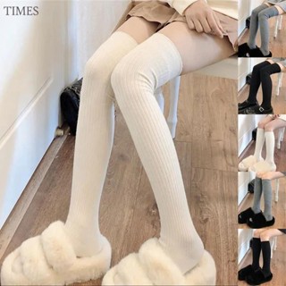 Tất Chân Cotton Dài Qua Thu Đông Thoáng Khí Đa Năng Đầu Gối Cao Tất Bắp Chân Nữ Slim Leg Jk Tất Dài Chân Xuân Thu Đen Trắng Mỏng Vớ 