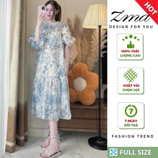 Đầm Suông, Váy Bầu Mùa Hè Thiết Kế Dáng Dài Babydoll Chất Vải Mát Mẫu Mới Thời Trang Trend ZMA