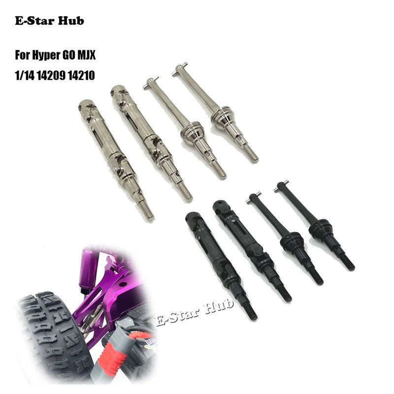 CVD Trục Truyền Động Trước Và Sau Cho Hyper GO MJX 1 / 14 14209 14210 Phụ Kiện Kim Loại Nâng Cấp Bộ 