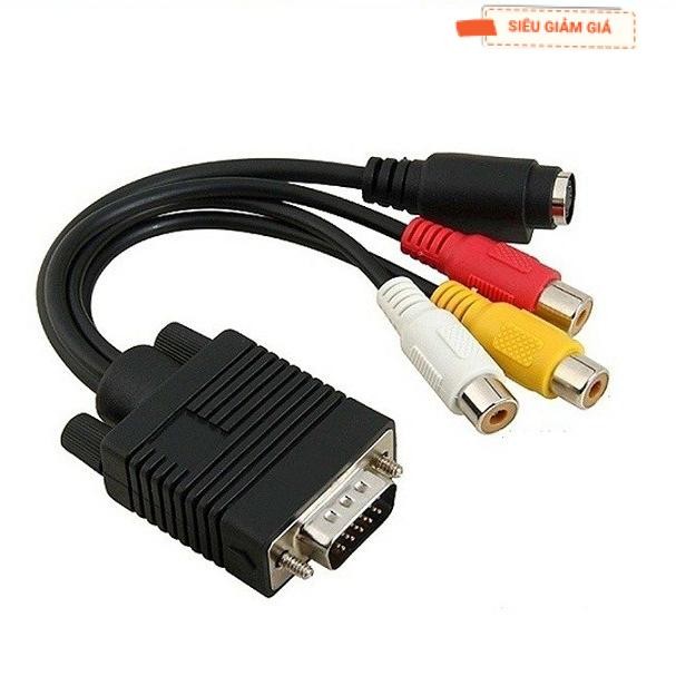 CÁP NỐI VGA SANG AV, SVIDEO, COMPONENT