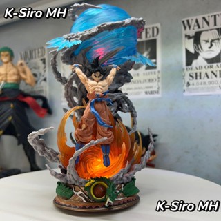 Mô hình DragonBall SonGoku nâng cầu có led ở cầu  Cao 23cm - nặng 600gram có Hộp màu K-Siro MH