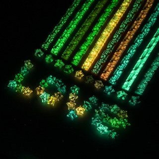 Set 540 giấy gấp ngôi sao, giấy gấp sao dạ quang, giấy gấp sao phát sáng màu sắc dễ thương, lọ đựng sao Nhà Soong