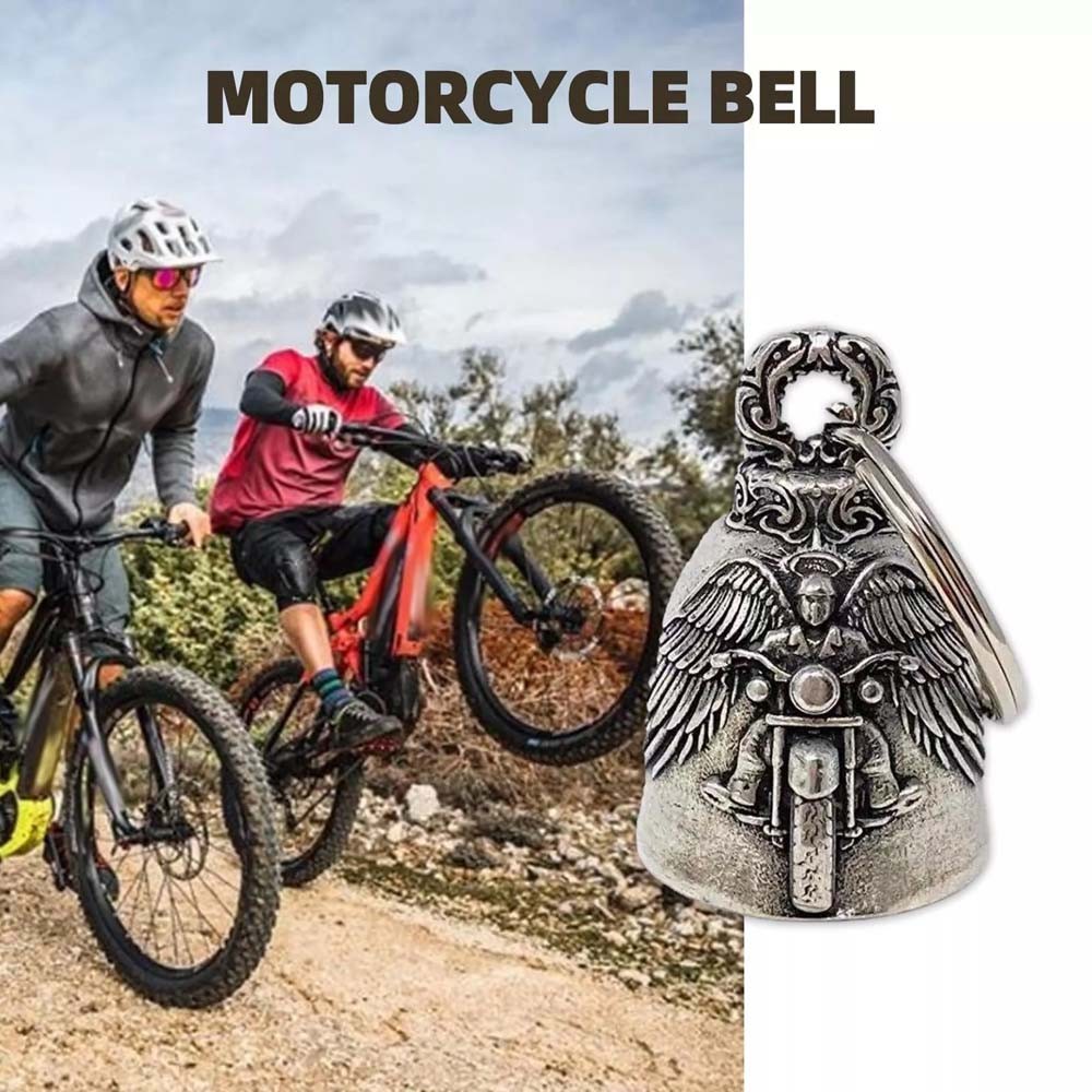 Motorcycle Good Luck Bell Praying Hand Guardian Lucky Bell Biker Riding Bell Motorbike Decoration Be