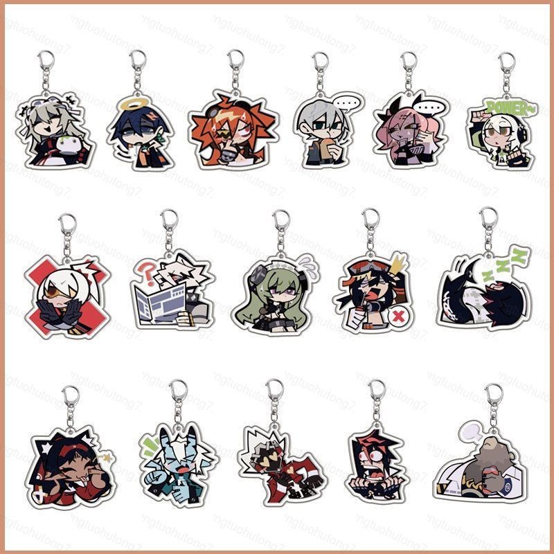 Ha7 Zenless Zone Zero The Bangboo Wise Belle Anby Demara Nicole Demara acylic móc khóa túi móc khóa 