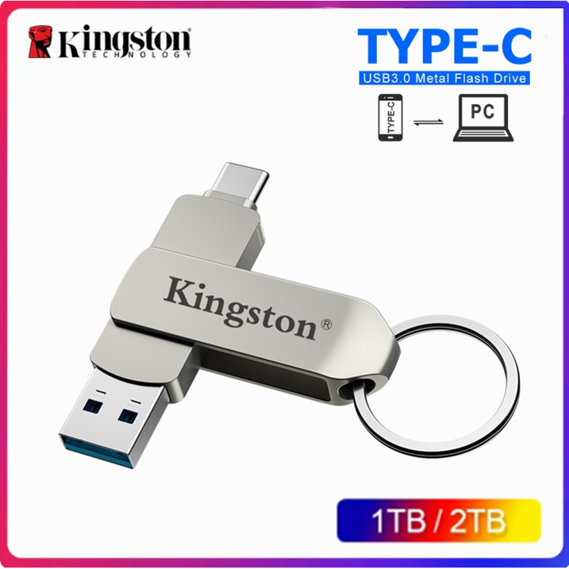 Ổ đĩa flash USB Kingston OTG Type-C 1TB 2TB Ổ đĩa flash USB tốc độ cao Hỗ trợ ổ đĩa bút OTG iPhone15