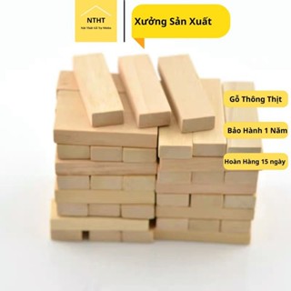 1Kg Thanh Gỗ An Toàn - Đồ Chơi Trẻ Em, Xếp Hình Domino Montessori Rèn Luyện Trí Thông Minh Cho Trẻ