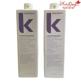 Dầu gội xả siêu mượt dành cho tóc thường KEVIN.MURPHY HYDRATE-ME 1000mlx2 