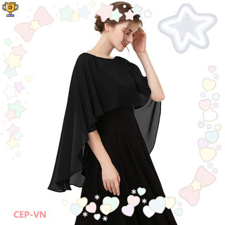 Áo choàng cho nữ Khăn choàng voan và quấn cho váy dạ hội Áo cưới che đậy CEP