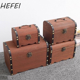  Trang Sức Tiết Kiệm Cướp Biển Tổ Chức Trang Trí Thủ Công Ngân Hàng Kho Báu Bằng Gỗ Hộp Tiết Kiệm Tiền Nhỏ Có Khóa Hộp Khóa Tiền Có Thể Tái Sử Dụng Quà Tặng Trẻ Em 