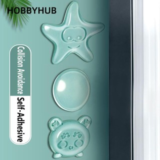HOBBYHUB Miếng đệm silicon tự dính dán tường chống va đập cho tay nắm cửa / tủ lạnh tiện lợi