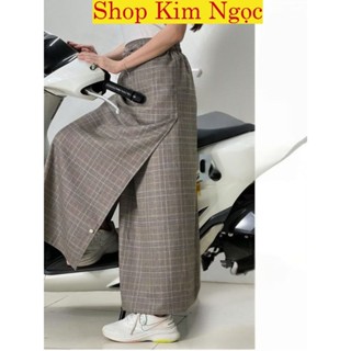 Váy chống nắng loại xẻ tà xòe to dài chất liệu vải mềm mại, dày dặn, co giãn tốt -  Shop Kim  Ngọc