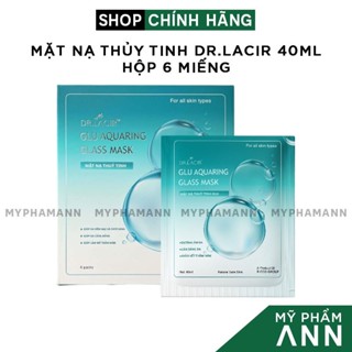 Mặt Nạ Thủy Tinh Dr Lacir Chính Hãng - Mặt Nạ Căng Bóng Da Glutathione Aquaring Dr Lacir 40ml Hộp 6 Miếng