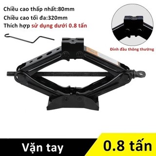 Bộ Kích Gầm Ô Tô, Kích Thay Lốp Cho Xe Hơi Có Đòn Bẩy Nâng Gầm Dễ Dàng Trọng Tải 0.8/1.5/2.5 Tấn