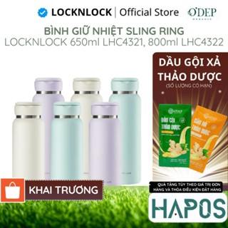 Bình giữ nhiệt LocknLock Sling Ring Tumbler 650ml LHC4321, 800ml LHC4322 - Chính hãng - HAPOS HOF