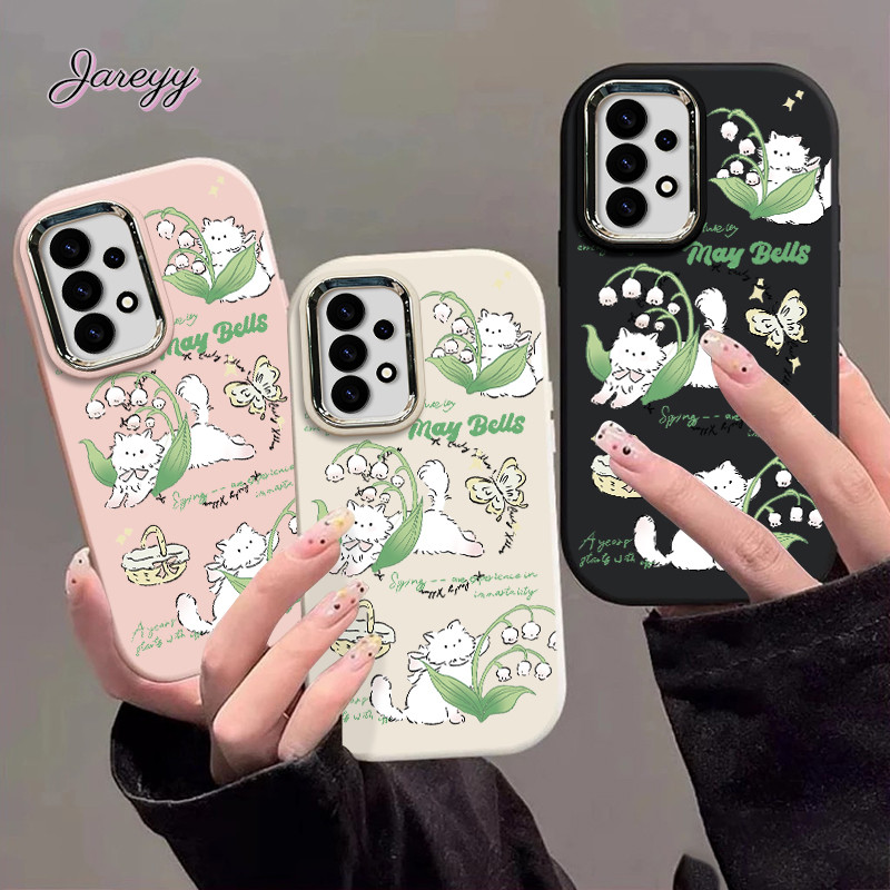 Ốp lưng Samsung Lily of the valley cat Thích hợp cho Samsung A05 A15 A05s A06 A35 A55 A12 M12 A13 A0