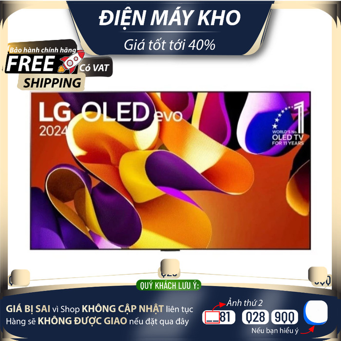 55G4PSA Smart Tivi OLED LG 4K 55 inch 55G4PSA 2024