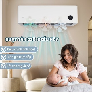 [HCM]Set 3 quạt chuyển hướng gió điều hòa máy lạnh, điều chỉnh 360 độ bảo vệ sức khỏe gia đình-Pandora