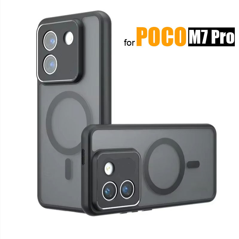 Ốp Lưng Mờ Cho POCO M7 Pro M7Pro Ốp Lưng Cứng Sạc Không Dây Cho Ốp lưng Chống Sốc