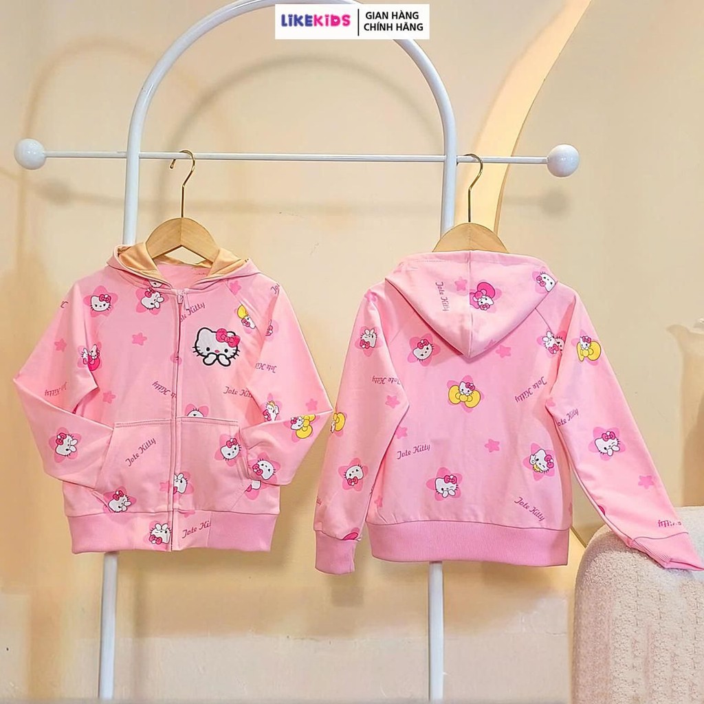 Áo KHOÁC LikeKids cho bé gái hoạ tiết KITTY