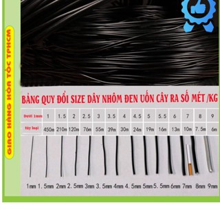 Dây Nhôm Uốn Cây Cảnh Bonsai (100gr) Đủ Mọi Kích Cỡ, uốn cây cảnh