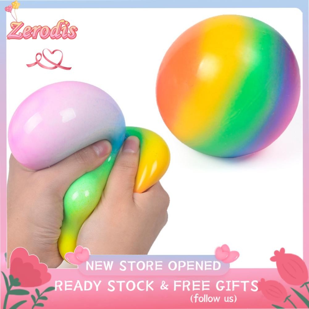 Zerodis Squeeze Children Ball Ball Bounce TPR Trang trí nhà vui vẻ chơi 7cm cho gia đình