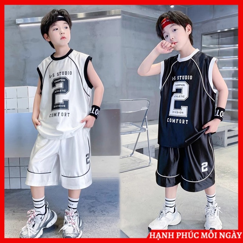 Bộ hè 3 lỗ thể thao cho bé trai, trẻ em nam 18-50kg từ 6-16 tuổi. Đô bộ mặc nhà, Set chơi thể thao c