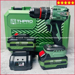  Máy khoan pin THPRO TH10 loại 3 chức năng Không chổi than Khoan tường Sắt Gỗ Bắt vít Vặn ốc 