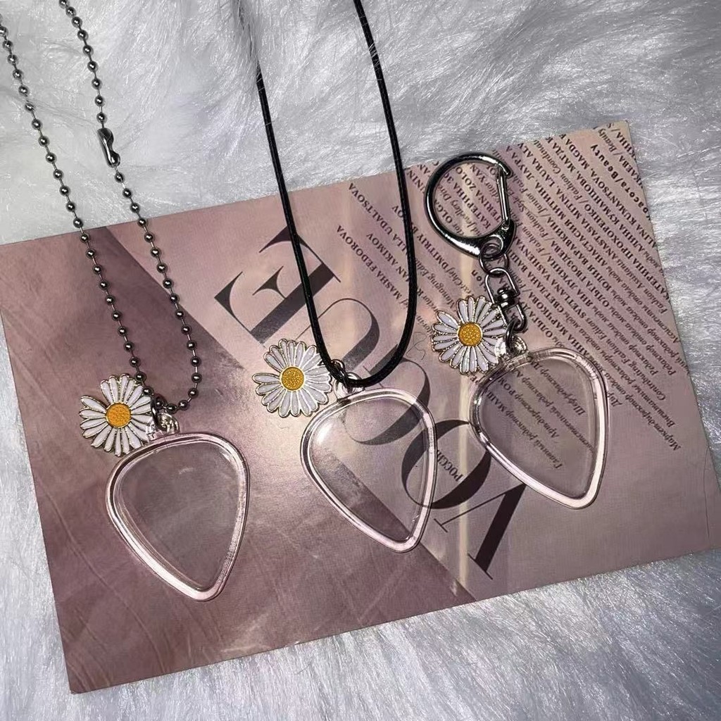 GD GD GD Daisy Pick Hộp Bảo Quản Đàn Guitar Buổi Hòa Nhạc Chọn Hộp Bảo Quản Vòng Cổ Móc Khóa Bộ Sưu 