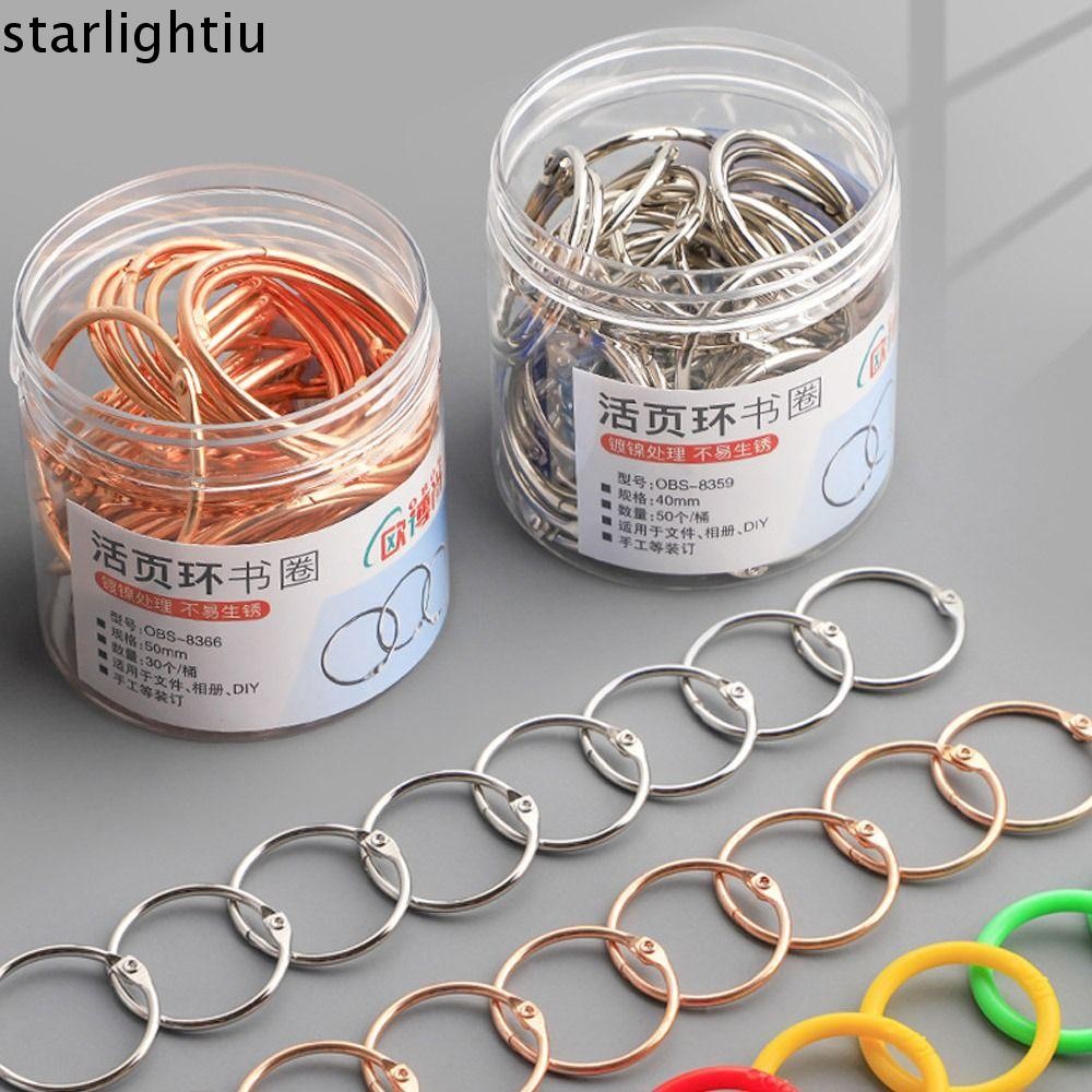 ONES Binder Ring, 20 / 30 / 40 / 50mm Bạc / Vàng hồng Loose-leaf Ring Clip, Đồ dùng văn phòng chất l
