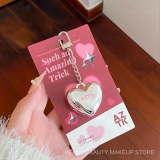  AZTK Trái Tim Lip Jelly Lip Mirror Glossy Lip Glaze MJ08 Dưỡng Ẩm Màu Khỏa Thân Series Thu Đông Son Môi Mẫu Mặt Dây Chuyền MA9Q 