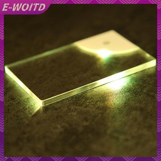 E-woitd 1 Quà Tặng DIY Cho Bạn Trai Dady Tặng Led Trống Acrylic Phát Sáng Thẻ Kinh Doanh Ánh Sáng Trong Suốt Tên Thẻ Ban Pin HNVN