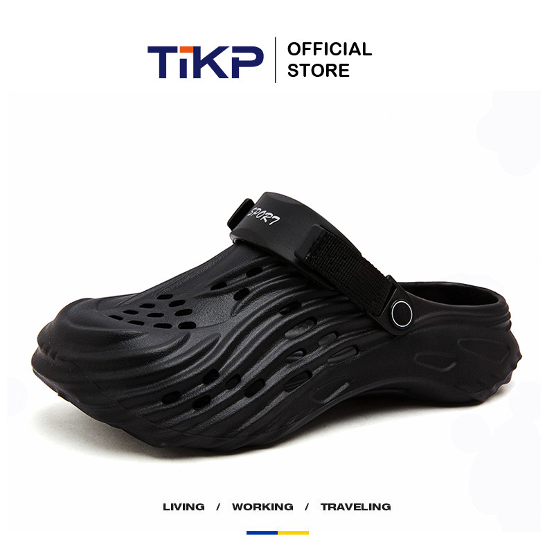 TIKP รองเท้าแตะผู้ชายแบบใหม่มีสไตล์ - สวมใส่สบาย - เชือกรองเท้านุ่มและยืดหยุ่น - เหมาะสำหรับใช้ในร่มและชายหาด ไซส์ 40-47[G920]