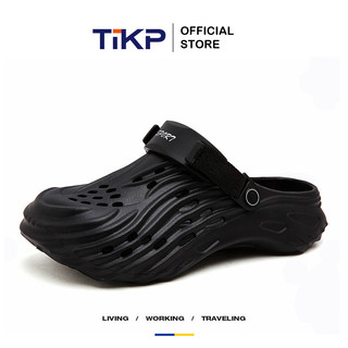 TIKP รองเท้าแตะผู้ชายแบบใหม่มีสไตล์ - สวมใส่สบาย - เชือกรองเท้านุ่มและยืดหยุ่น - เหมาะสำหรับใช้ในร่มและชายหาด ไซส์ 40-47[G920]