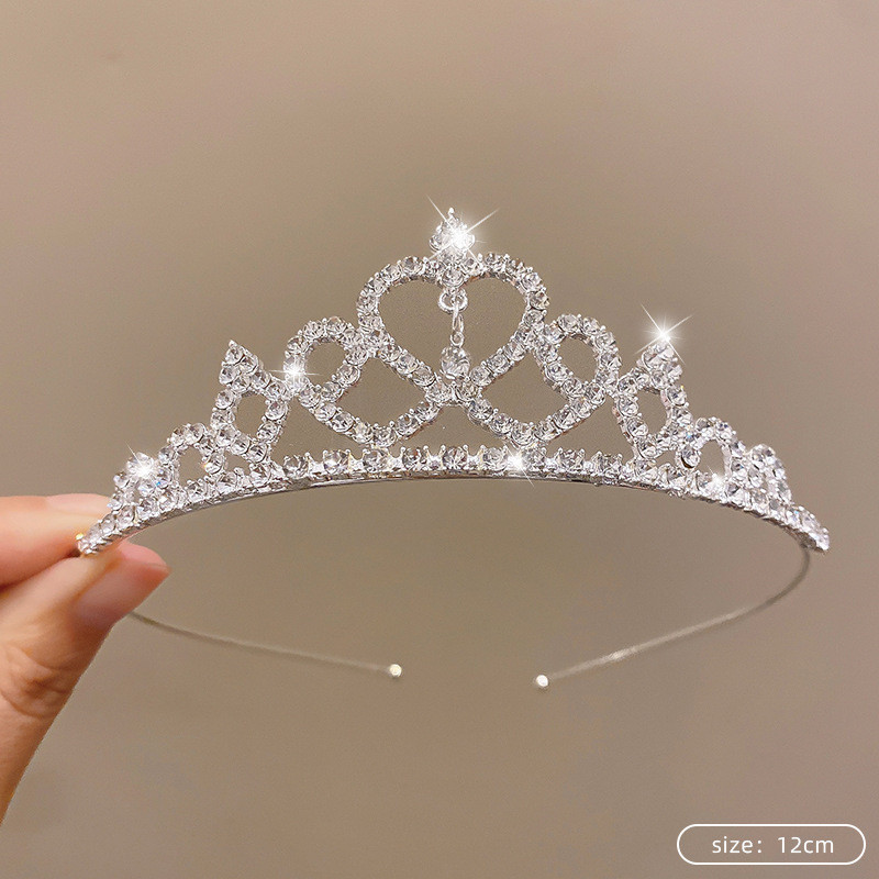 Premium Selection#Birthday Rhinestone Crown Headband Princess Headpiece Bride Wedding Crown Eighteen
