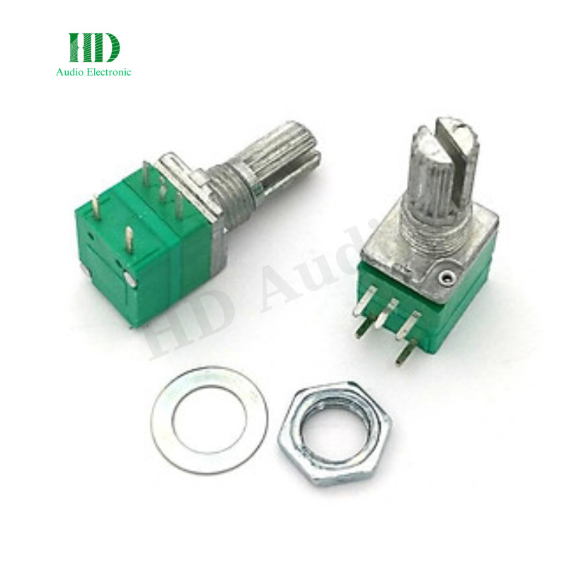 Chiết áp Volume Xanh Đơn B10K 5 Chân – LinhKien HD audio