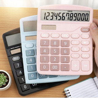  Máy Tính Bỏ Túi Cầm Tay Thời Trang Sử Dụng Năng Lượng Mặt Trời,Ba màu dễ thương,Năng lượng mặt trời 