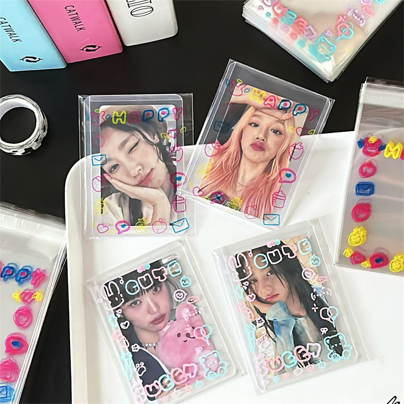 COD🌈🌈50 Chiếc Túi Bóng Kính Bale Nơ , Túi Bóng Kính Xoắn , Túi Bóng Hoạ Tiết