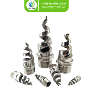 Đầu phun xoắn ốc chất liệu inox 21mm
