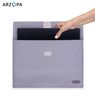 Túi đeo màn hình di động ARZOPA 16.1 "/ 14.0" / 17.3 ", Vỏ da PU cho máy tính xách tay màn hình du lịch, màu xám