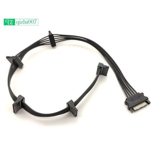 15pin SATA Bộ Chia Nguồn Cáp Ổ Cứng 1 Nam Đến 5 Nữ Nối Dài Dây Nguồn Cho DIY PC Sever