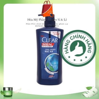 Dầu gội Clear Men mát lạnh bạc hà 630g