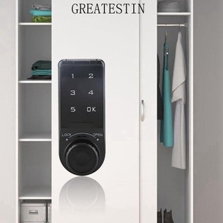 Khóa mã hóa điện GREATESKSS, Khóa mật khẩu tủ mã hóa kỹ thuật số ABS, Phần cứng không đục lỗ An ninh gia đình Ngăn kéo khóa mã hóa kỹ thuật số