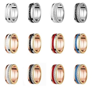  Phong Cách Mới Ngôi Sao Cùng Phong Cách Nhẫn Thời Trang Nhẫn Thép Titan Xoay Màu Tách Nhẫn Cặp Đôi Nhẫn Nam Nữ Hợp Thời Trang Phụ Kiện 