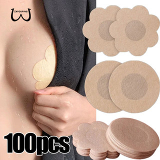 100 Chiếc Nữ Núm Vú Bao Tự Dính Nâng Lên Cánh Hoa Ngực Nữ Áo Ngực Vô Hình Dính Ngực Núm Vú Tấm Lót Áo Ngực Phụ Kiện-ZXYOUPING