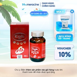 Viên uống bổ mắt Omega Kioils 350 giúp tăng cường thị lực, trí nhớ, tốt cho não bộ hộp 30 viên